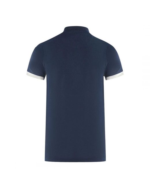 Aquascutum Blue London Aldis Polo Shirt for men