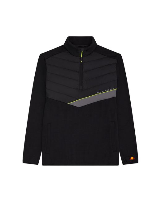 Ellesse Black Gueza Half Zip Track Top for men