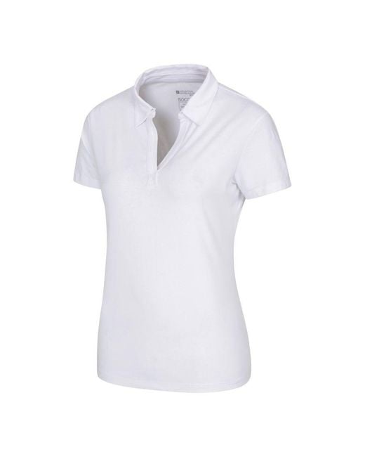 Mountain Warehouse Uv-bescherming Poloshirt (wit) in het White