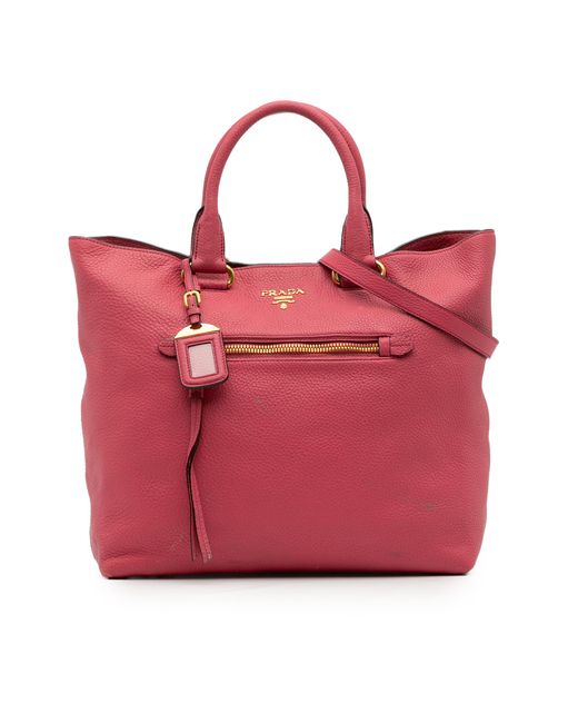 Prada Red Tote Bag