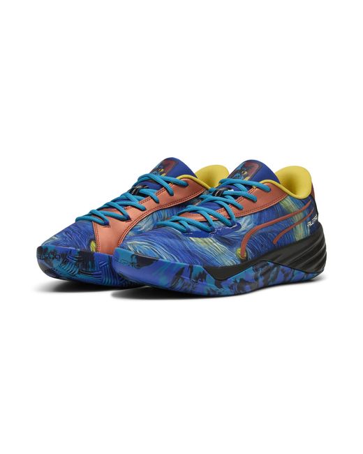 PUMA Blue All-Pro Nitro Sqd Dylan Exhibit Basketball Boots