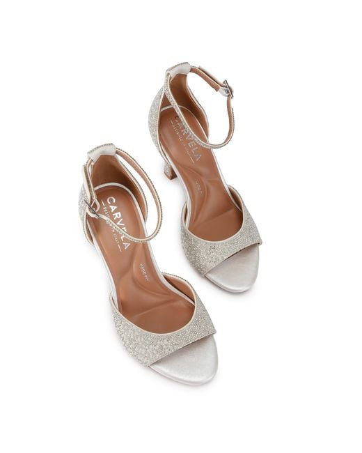 Carvela Kurt Geiger White Corletta Sandal Wide Fit Sandals