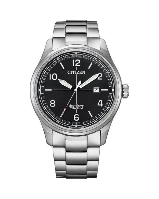 Citizen Gray Silver Watch Bm7570-80e Titanium for men