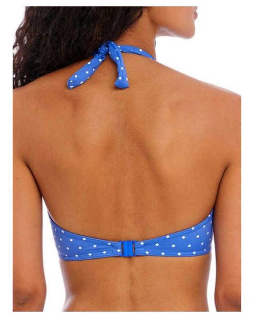 Freya Blue Jewel Cove Halter Bikini Top