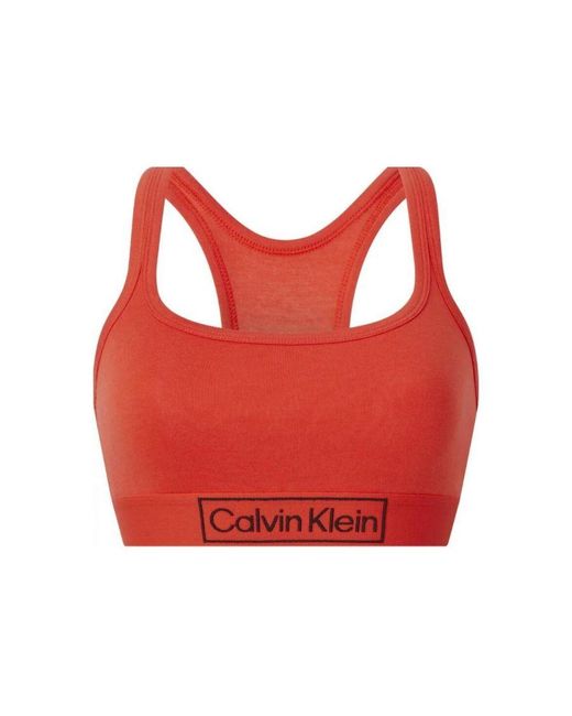 Calvin Klein Red 000Qf6768E Reimagined Heritage Bralette