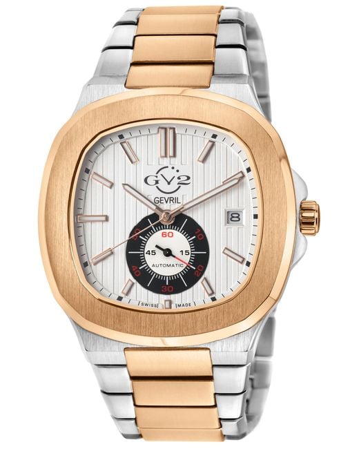 Gv2 Gray Potente Two Toned Bracelet Swiss Automatic Eta 2895 Watch for men