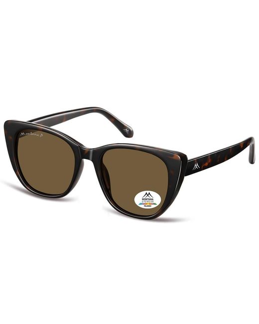 Montana Brown Cat Eye Shiny Dark Turtle Polarized Mp173
