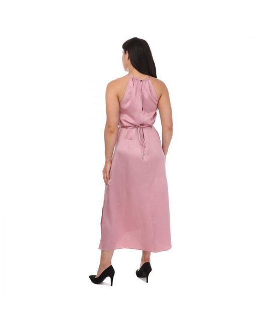Ted Baker Pink Roxieyy Halterneck Midaxi Dress