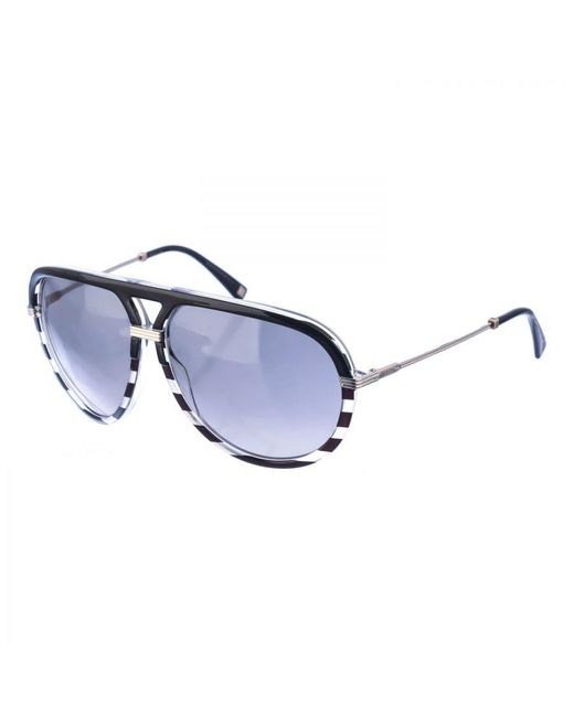 Dior Blue Croissette Aviator-Shaped Acetate Sunglasses
