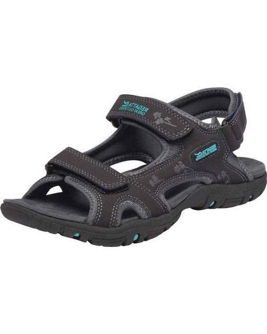 Regatta Black Ladies Haris Sandals (Ash/Ceramic)