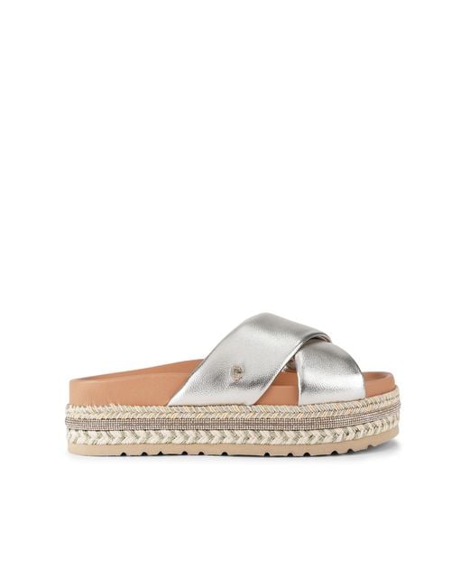 Carvela Kurt Geiger Metallic Fascino Flatform Slip On