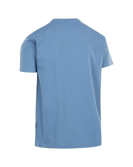 Trespass Blue Cromer Graphic Crew Neck Short Sleeve T-Shirt for men