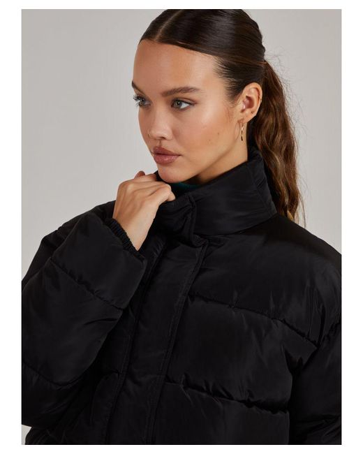 Pink Vanilla Black Crop Bomber Jacket