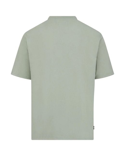 Aquascutum Green Active Club Check Piping Design Salvia Light T-Shirt Cotton for men