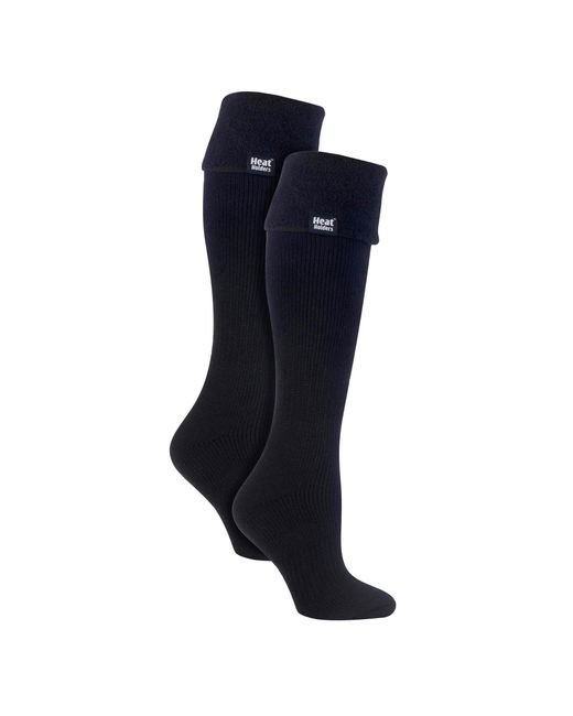 Heat Holders Blue Ladies 2 Pack Wellington Soft Brushed Inner Boot Socks