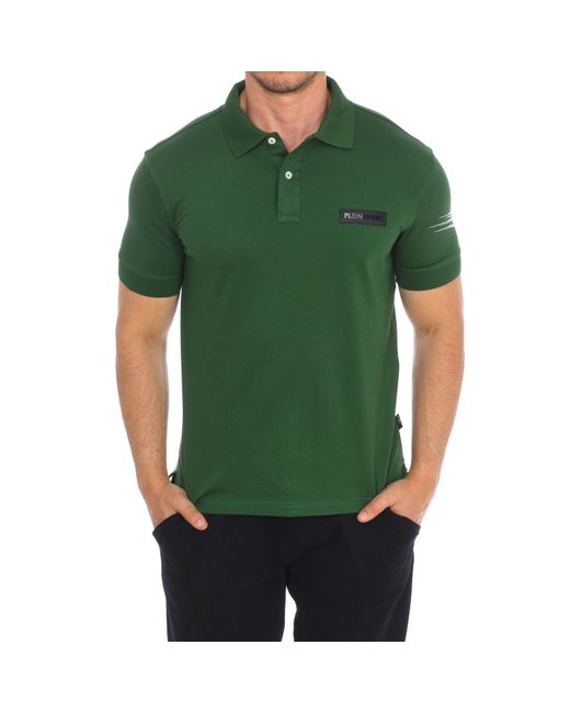 Philipp Plein Pips507 Herren-Poloshirt Mit Kurzen Ärmeln in Green für Herren