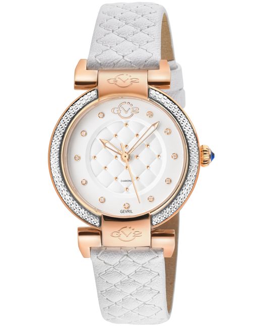 Gv2 White 1542 Berletta Diamond Swiss Quartz Watch