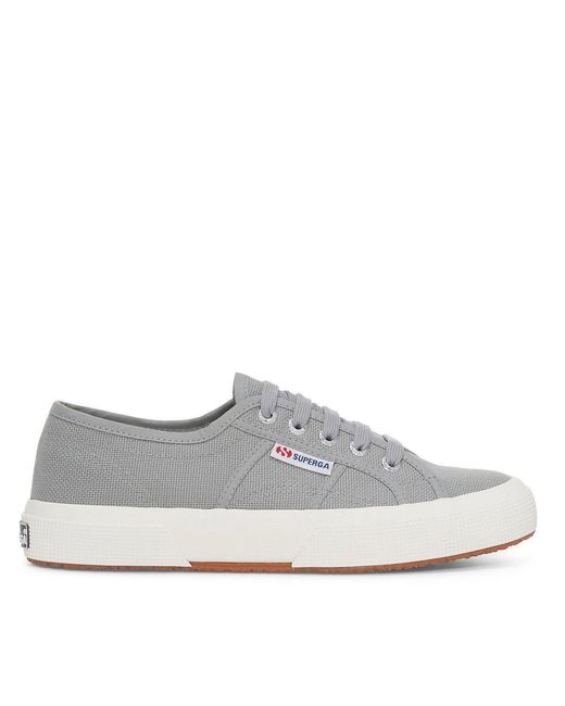Superga Gray Adult 2750 Cotu Classic Vegan Trainers (Mid/Avorio)