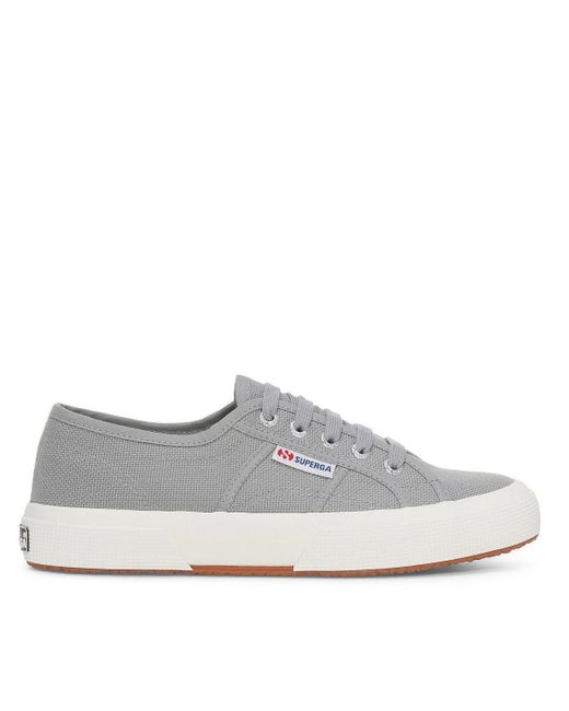 Superga Gray Adult 2750 Cotu Classic Vegan Trainers (Mid/Avorio)