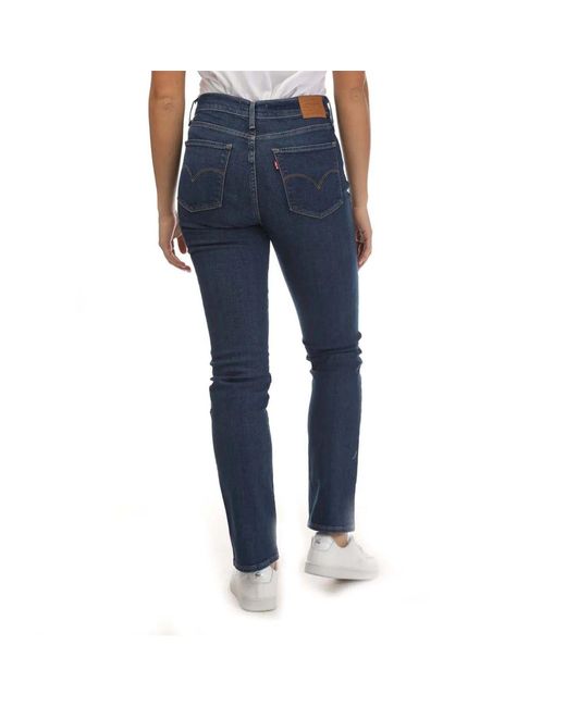 Levi's Blue Levi's High Rise Straight Leg Jeans