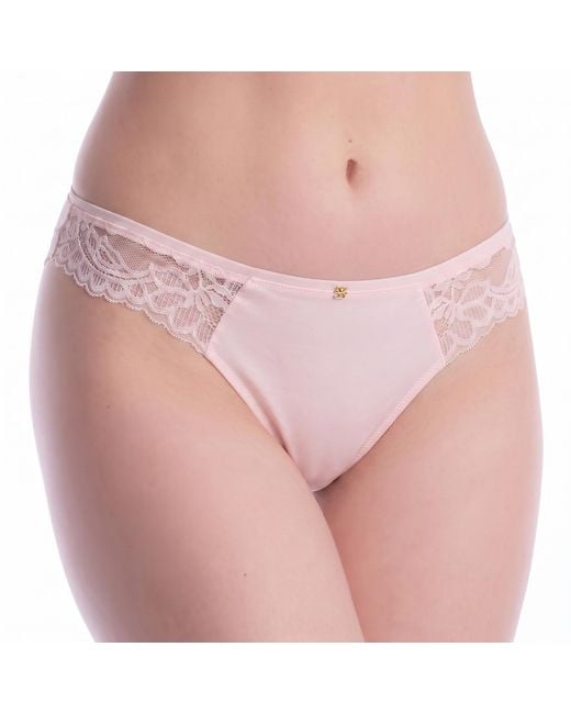 Boss Pink Lace Thong 50556195