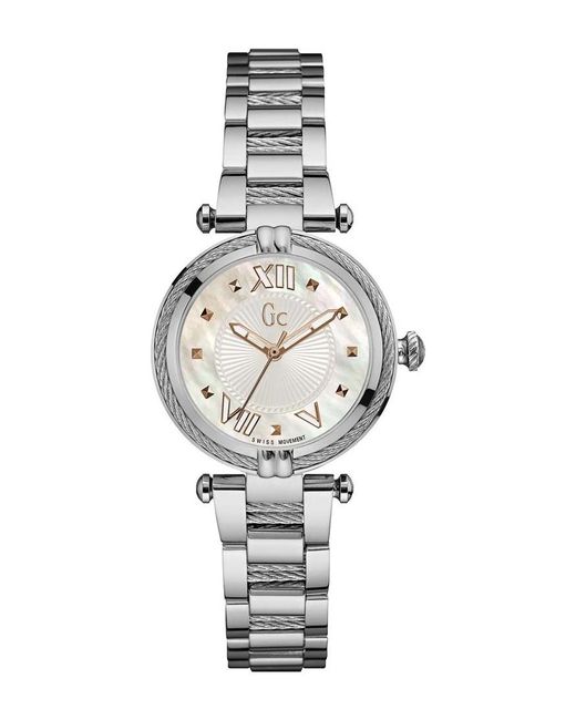 Gc White Y18001L1 Ladies Cablechic Watch