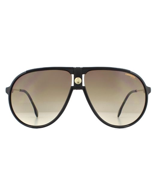 Carrera Aviator Mannen Zwart Bruin Gradient Zonnebril in het Brown voor heren