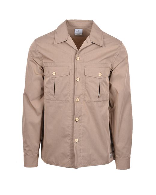Paul Smith Natural Casual Shirt Jacket Cotton for men