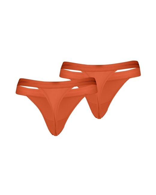 PUMA Orange Thongs Underwear