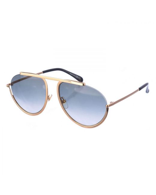 Givenchy Blue Aviator Style Metal Sunglasses Gv7112S