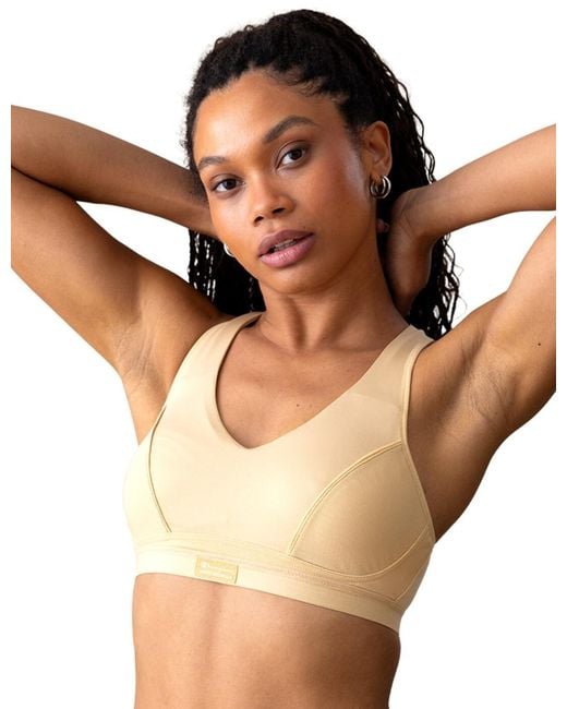 Shock Absorber Natural U10075 Pump Padded Sports Bra