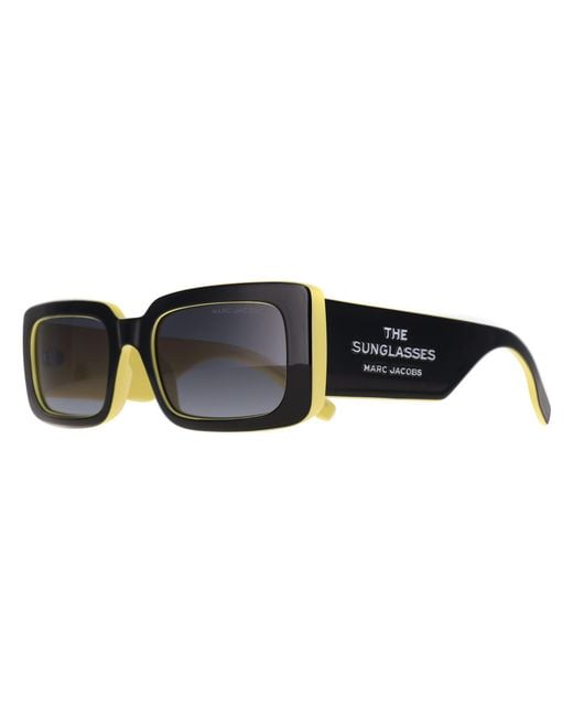 Marc Jacobs Black Rectangle Dark Gradient 804/S
