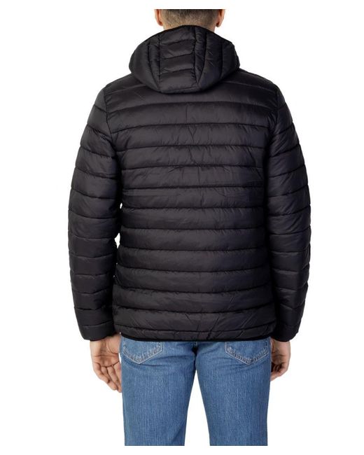 Aquascutum Black London Logo Active Hoodie Jacket for men