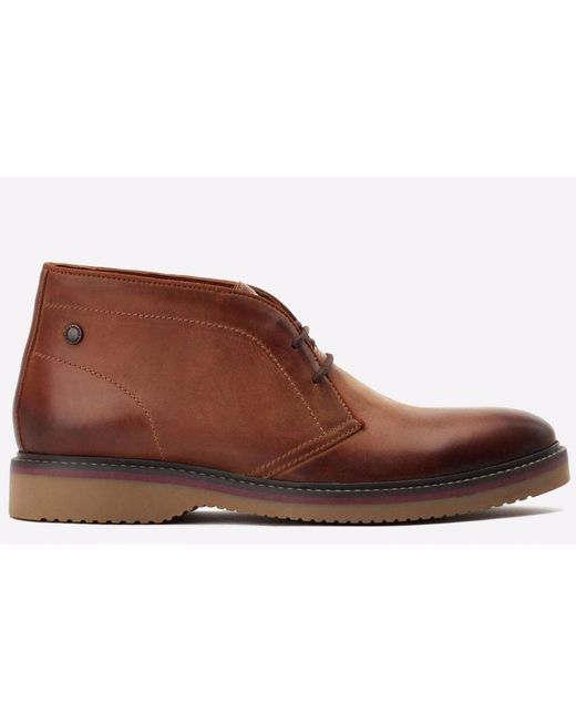 Base London Brown Brody Chukka Boots for men