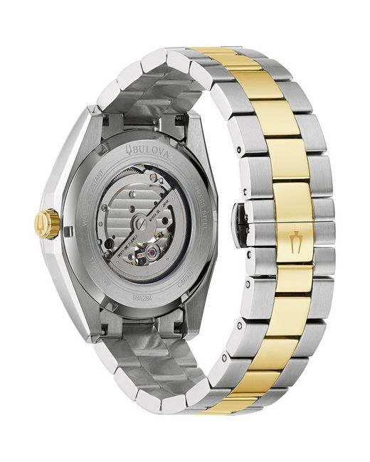 Bulova Metallic Surveyor Watch 98A284 Stainless Steel for men