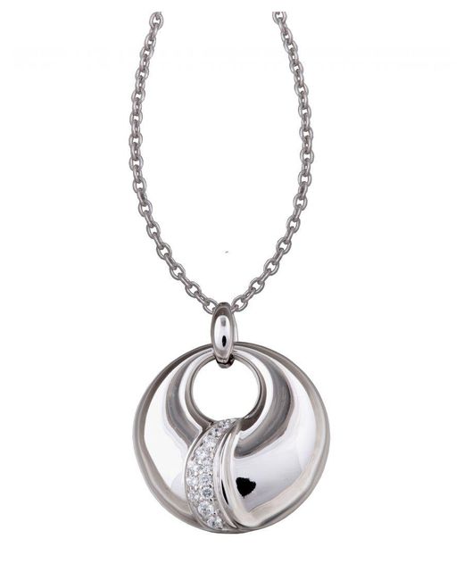 Orphelia Metallic 925 Sterling Pendant With Chain