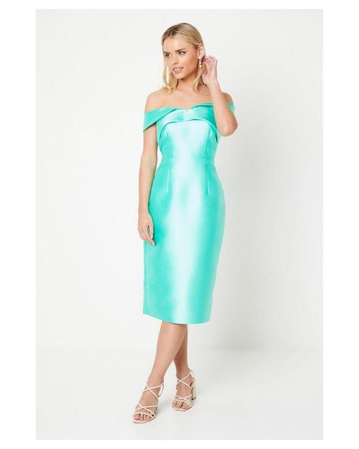 Coast Blue Petite Twist Front Pencil Dress