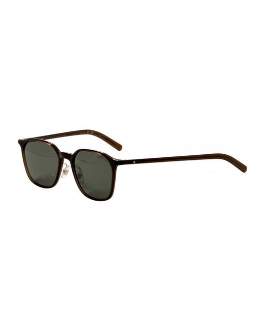 Montblanc Black 55 Mm Sunglasses Mb0420Sk-003