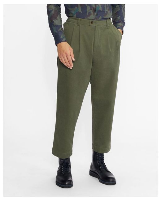 Ted Baker Green Axial Talbot Fit Colourblocked Trousers for men