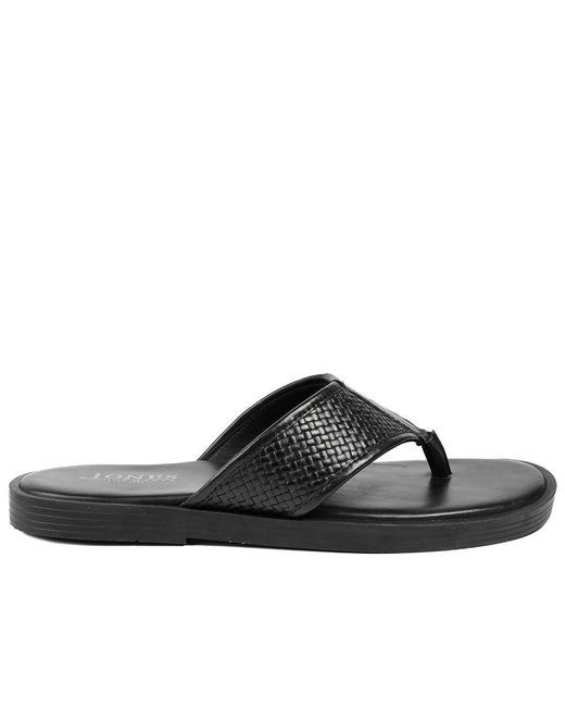 Jones Bootmaker Brown Wallgate Premium Leather Toe Post Sandals for men