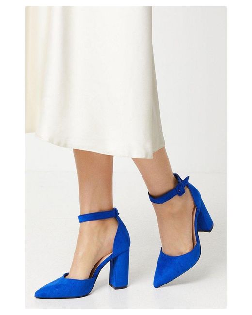 Dorothy Perkins White Edie Two Part Court Shoes