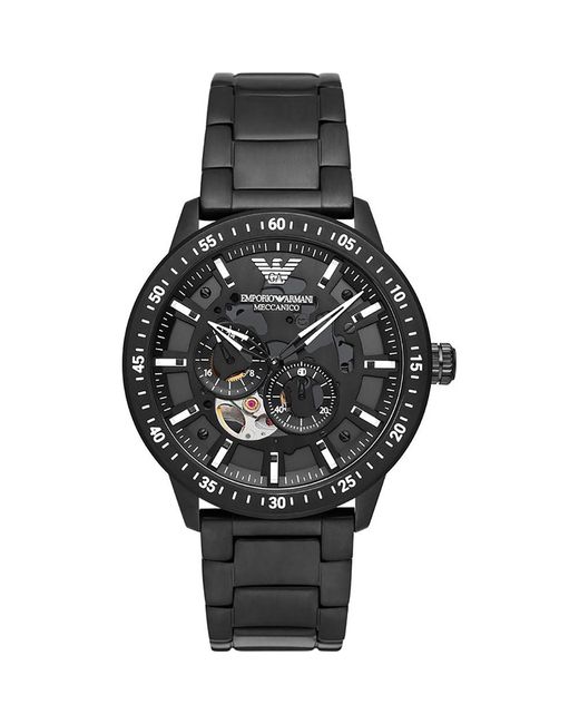 Emporio Armani Black Mario Watch Ar60054 Stainless Steel for men