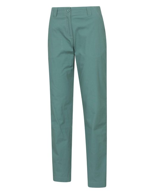 Mountain Warehouse Green 'Coastal' Stretchy Trouser Soft Cotton Lightweight Breathable Pants