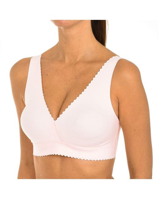 Dim White Body Touch Free Bra Without Underwires D08F2