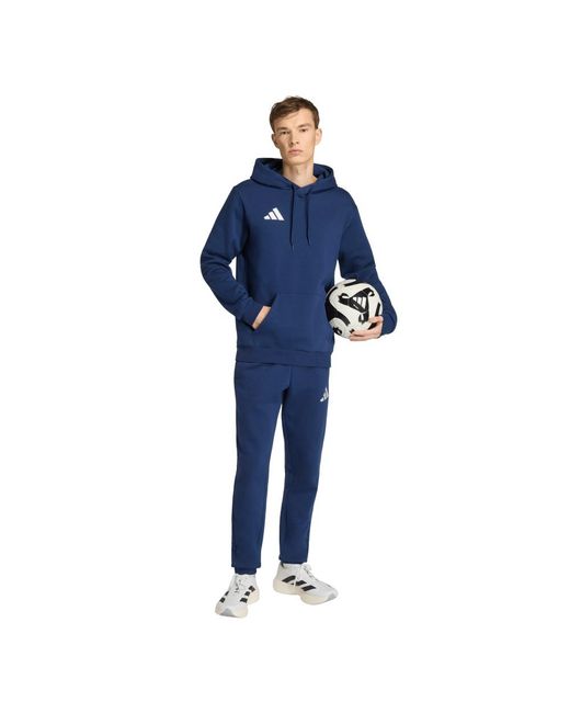 Adidas Blue Entrada 26 Hoodie Sweatshirt Jz6583 for men