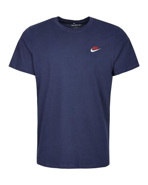 Nike Blue 3 Pack Sportswear Club T Shirt for men