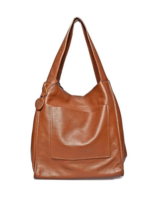 Isabella Rhea Bruin Rundleer Tas in het Brown