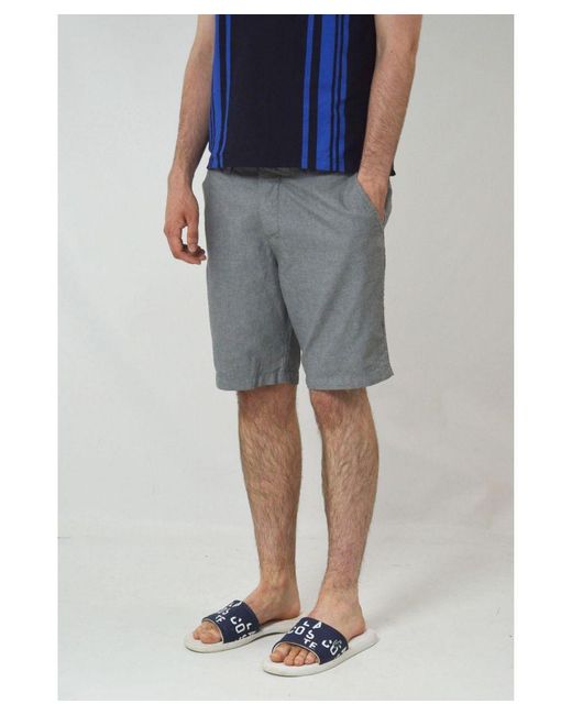 Pierre Cardin Flat Front Chino Shorts in Grey for Men Lyst UK