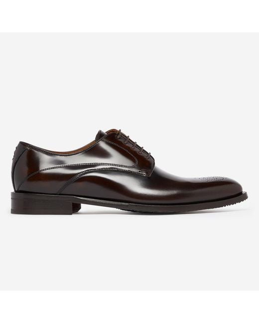 Oliver Sweeney Brown Polished Leather Derby Shoes