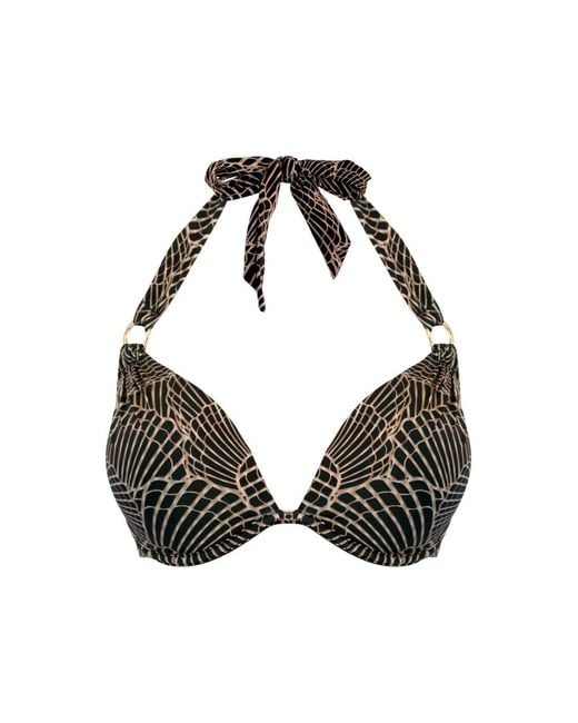 Pour Moi Black 20910 Samoa Boost Push Up Bikini Top